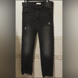Ariya Women's Black Distressed Skinny Jeans